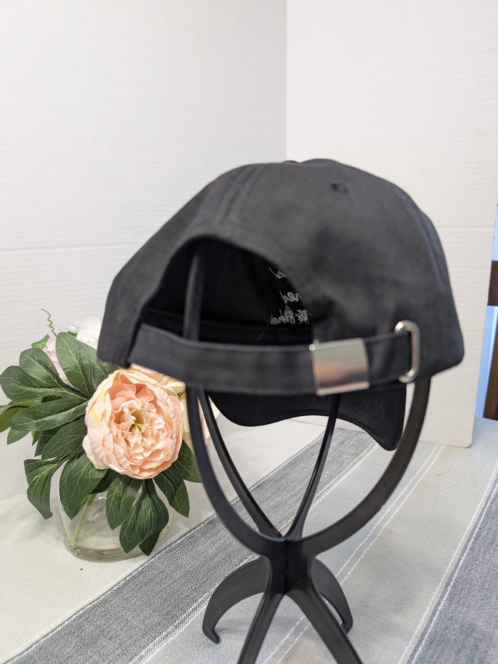 Black Embroidered Baseball Cap - "It's fine" - Picture 3 of 4